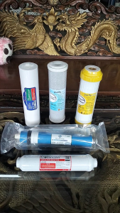 ไส้กรองน้ำ 5ขั้นตอน RO จัดครบชุด5ชิ้น( PP CTO RSN RO50G Post cabon10นิ้ว)