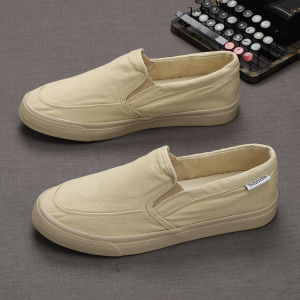 Giày Vải Nam Thường Ngày Thoáng Khí Giày Lười Một Bước Giày Bệt Đế Mềm Giày Thường Ngày Bằng Vải Cotton Pha Trộn