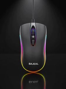 BAJEAL D1 Wired Gaming Mouse 4D USB Computer Laptop Gaming Mouse with Light for Office And Home Use