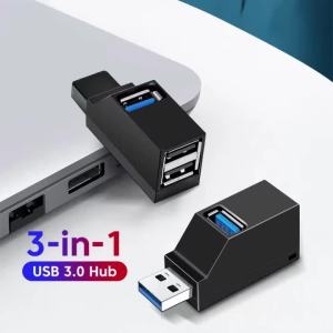 Mini 3 Port USB 3.0 Hub Splitter 5Gbps High Speed USB Expander Adapter Portable OTG Hub For Laptop PC Computer Accessories
