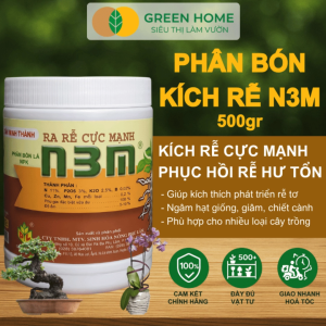Phân Bón Lá GreenHome N3M Hũ 500gr Ra Rễ Cực Mạnh Dùng Giâm Chiết Cành Ngâm Hạt Chuyên Kiểng