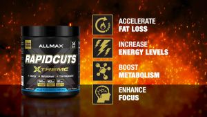 ALLMAX Rapid Cuts Xtreme (30 Servings) - Boosts Energy Levels Enhances Fat Burning Improves Focus & Mental Clarity