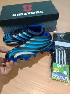 KIDZTUBS Sepatu Bola Anak Paket Komplit Sepatu Bola Tas Skin Deker Kaos Kaki Usia 6-10 Tahun Size 28 29 30 31 32 33 34 35 36 37 KDZ1649010825