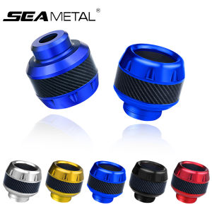 SEAMETAL Aluminum Alloy Motorcycle Anti-Fall Fork Cup Falling Protection Pads Shockproof Fork Cup