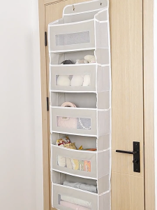 Hanging Storage Organizer Over Door Multi-Pocket Closet Shelf - Space Saver for Bags & Accessories