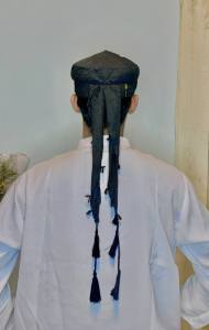 Peci Kuluk Songkok Kopiah Sorban/Imamah Permanen HITAM POLOS (kode: B) Anak sampai Dewasa