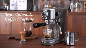 HiBREW 20Bar Semi Automatic Espresso Coffee Machine Temperature Adjustable Cold/Hot extraction Stainless steel Coffee Maker Cappuccino H10B