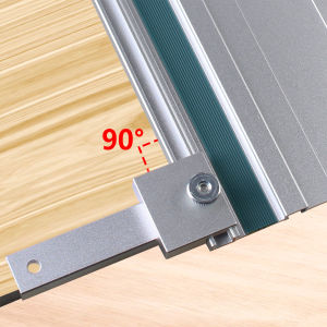1Pc Track Saw Guide Rail Square 90° Right Angle Aluminum Alloy Quick Positive Angle Stop Woodworking Workbench Tool