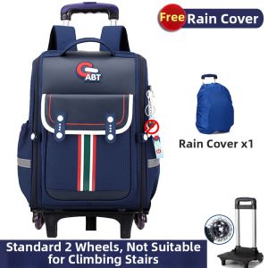 KABUYOUSI | New Durable Large Capacity Detachable Wheeled School Bag