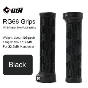 ODI MTB Bicycle Grips Lock-on 22.2MM Rubber Handlebar Cover Comfortable Wing Shape Anti-slip Handle Part for Travel/Folding Bike