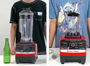 Heavy Duty Multifunctional Electric Blender 2-in-1 Juicer Ice Crusher Food Processor Fruit Presser