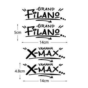 Phản Quang Lớn Filano Sticker trước xe máy Scratch Bìa Kính Chắn Gió Không Thấm Nước Vinyl Decal Cho Yamaha Grand Filano