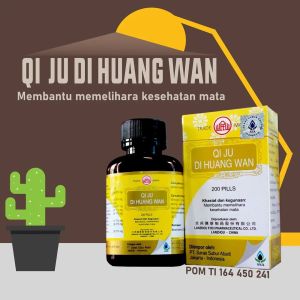 Qi ju di Huang wan 200 pil herbal untuk kesehatan mata