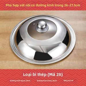 JINGZHIYU | Nắp Kính Trong Suốt Đa Năng 34cm