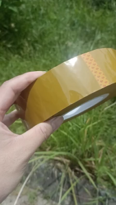 Băng keo băng dính bọc hàng - Bản 5cm - Nặng 1kh - Màu Nâu Đất - Dày 3.8 cm - #vattuducduyen