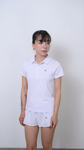 Áo thun thể thao nữ có cổ HMSPORT mã [N04] tập gym yoga tenis chất thun lạnh chính phẩm co giãn 4 chiều. Áo tập nữ.