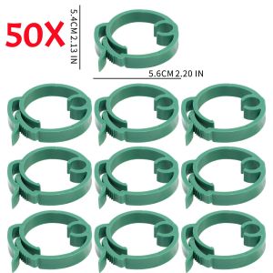 50Pcs Plastic Plant Support Pole Trellis Clips Reusable Plant Vine Protection Grafting Fixing Tool for Vegetable Tomato Garden Supplies