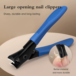 Stainless steel nail clipper is suitable for thick nails wide pliers for nails and a durable trimming tool with a large openin