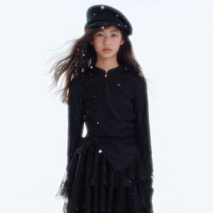 LOVESASAKIDS | Autumn Winter Traditional Lace Embroidered Collar Top