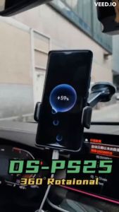 BAVIN PS25 Car Phone Holder 360° Rotation Strong Grip Eco ABS Material Fits 4.7" Phones Premium Quality Mount