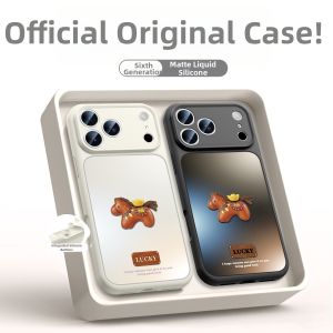 SHUXIE | Sand Texture Liquid Silicone Full Protection Magnetic Shockproof Phone Case