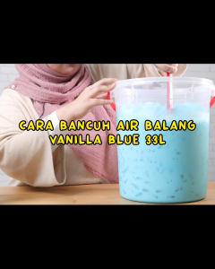 MIX-LAH Vanilla Series Ice Blended & Milkshake Powder Vanilla Blue/ Cookie Cream/ Vanila Less Sugar 1kg Halal