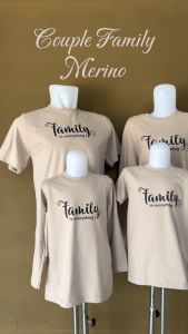 Kaos Couple Keluarga Lengan Panjang Pendek Terbaru Motif Family is Everything