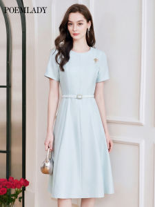 POEMLADY | Elegant Formal Short Sleeve Dress