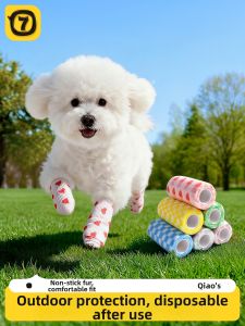 7o | Seasonal Binding Foot Pads Disposable Dirt-Resistant Non-Slip Paw Shoes
