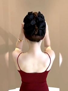 mitch Korean Hair Clip High Price Gauze Bow Grab Clip Hair Accessories Women