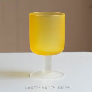 Sanzhai Household Large Capacity Japanese Style Minimalist Retro Large Hammered Pattern Glass Cup Red Wine Glass Beer Steins Coffee Cup