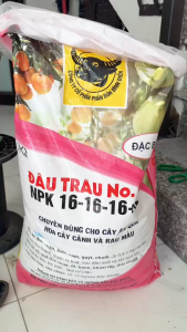 1kg Phân bón Đầu Trâu NPK 16-16-16 +TE (Đặc Biệt) chuyên cho cây ăn quả hoa cây cảnh và rau màu