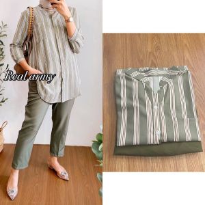 O Shakilla Twill Kemeja Kulot Ld 110cm Busui Kemeja Dewasa