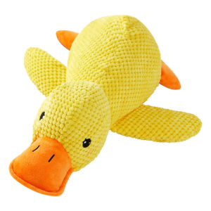 ตุ๊กตาของเล่นสุนัข บีบ/กัด มีเสียง The Duck ตุ๊กตารูปสัตว์พร้อมเสียง สําหรับทําความสะอาดฟัน และฟันกราม ไม่ให้สัตว์เลี้ยงรู้สึกเบื่อ ปลอดสารพิษเเละไม่มีกลิ่น