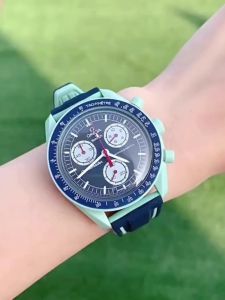 Omega MoonSwatch Watchband Rubber Saturn Jupiter Earth Mercury Lunar Silicon Strap Ultra-Thin Flat Interface Matte Finish