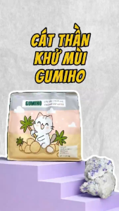CÁT SẮN GUMIHO chuẩn mực khử mùi mới gấp 2 sức mạnh và kéo dài hơn 4 ngày vón ráo nhanh I 1.25kg