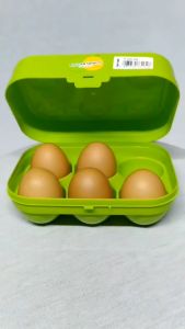 Wadah Telur - Kotak Telur isi 6 Golden Sunkist - Egg Box Storage Tempat Penyimpanan Telur