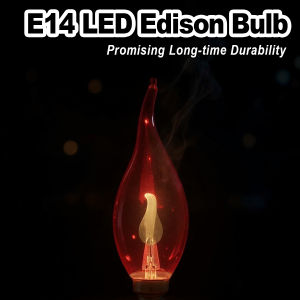 3W E14 220V Led Flame Effect Bulb Light Fire Bulbs Home For Home Candle Effects Flicker Type Red Decorative Ampoules Lighting