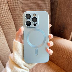 CHUANGYIWEI | Elegant High-Grade Magnetic Charging Phone Case with Lens Protector Silicone Soft Case