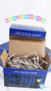Lampu Tumblr Tirai warm white / lampu led hias natal dekorasi String