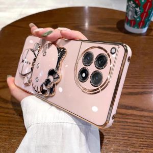 Applicable to 1 + 13T mobile phone case electroplated KT cat bracket makeup mirror one plus ACE3 silicone soft case protective case 1 + 1 h2607069