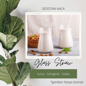 Reusable Glass Straw | Sedotan Kaca | Sedotan Ramah Lingkungan