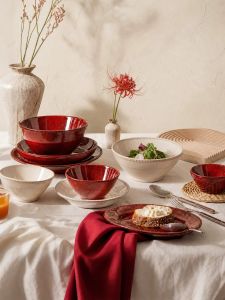 JINGDITAOCI | Wedding Gift Underglaze Colored Dinnerware Set