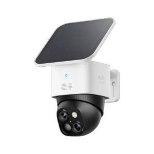 Eufy SoloCam S340 (Outdoor Camera) 【 Solar Charging / 360° Capable / Pan Tilt / 4.6 Megapixels / 3K Image Quality / Security Camera / Dual Lens Camera / 8X Zoom / Wireless Support / Continuous Power Supply / Battery Powered / 2.4 GHz Wi-Fi