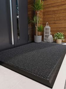 Hotel Shopping mall Company door Outdoor carpet slow rebound non-collapse non-slip outdoor polyester doormat TPE entrance elastic mesh doormat
