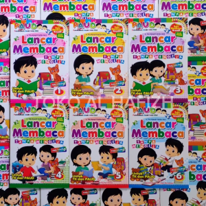 Buku Anak PAUD Lancar Membaca Tanpa Mengeja Jilid 1-6