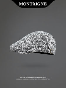 Montaigne Retro Womens Beret Hat Casual Style All-Season Fashionable Painter Cap Wide Brim round Top for Youth And Adults