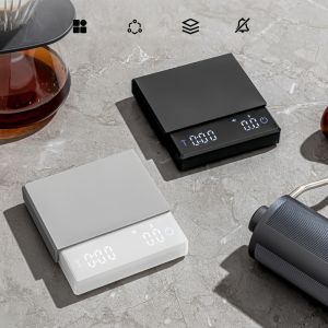 Cân Cà Phê Kỹ Thuật Số Mini USB Thông Minh Tấm Silicon Thông Minh Dụng Cụ Nhà Bếp Chuyên Nghiệp Để Đo Chính Xác Bột Và Nước