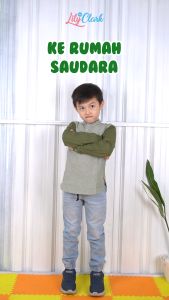 Lily And Clark Kemeja Panjang Anak Laki-Laki Paling Kece Abis Warna Hijau Oxford Combine Army KKP12