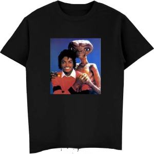 hot toys | Men T Shirt Women Tee Boys Girls Top Adults Children Parent Child Cotton kid Tshirts Michael Jackson ET Retro Graphic Funny Top